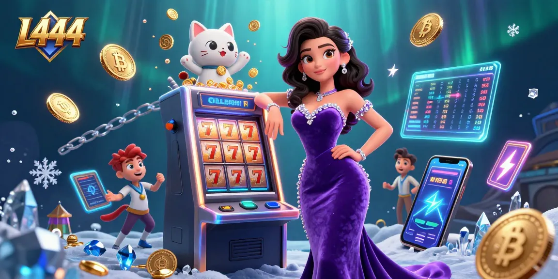 Play jackpots at L444 with stunning 3D characters and vibrant casino elements.