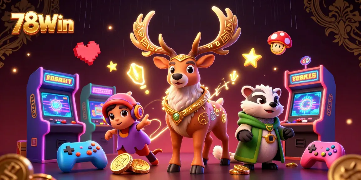 Engage with 78Win's thrilling adventure featuring colorful gaming elements and enchanting characters.