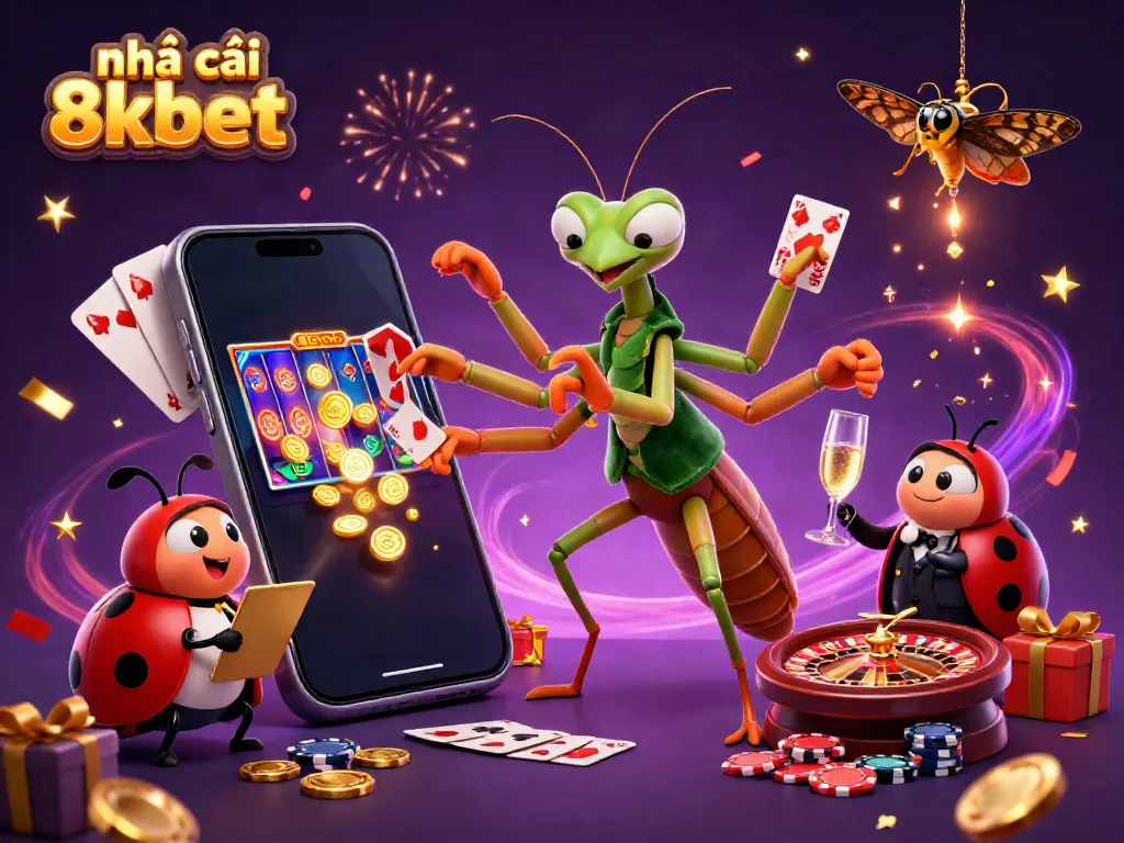 Experience the excitement of gambling with nhà cái 8kbet featuring vibrant characters and games.