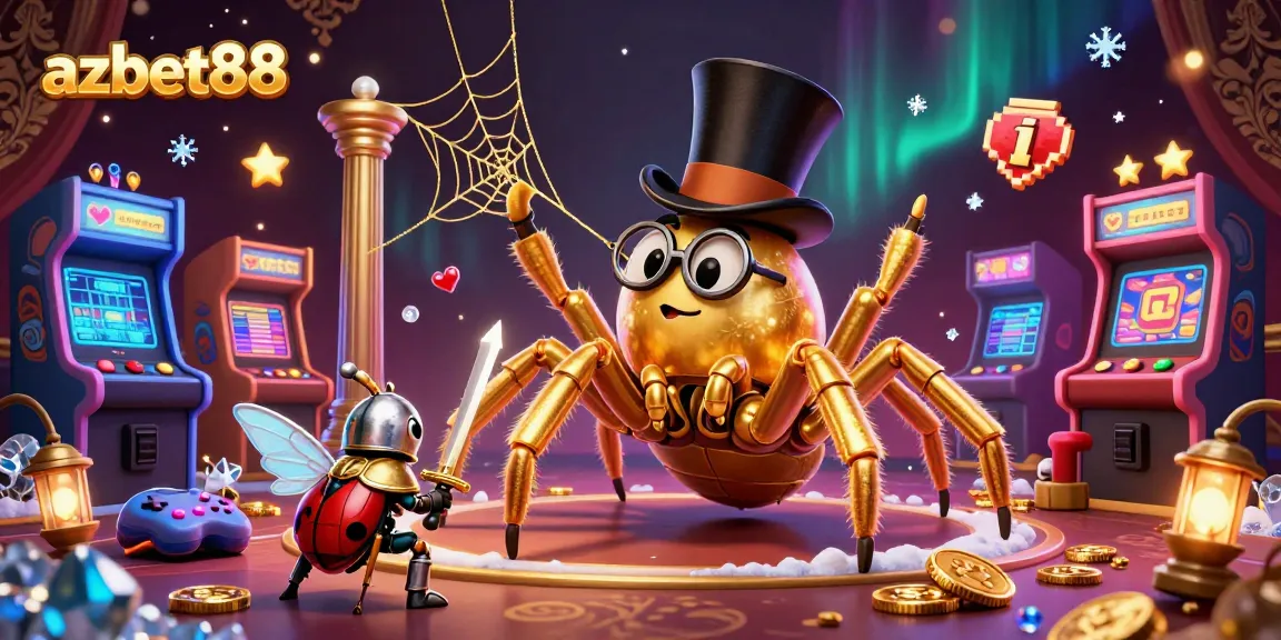 Engage in thrilling gameplay at azbet88 with a dynamic casino illustration showcasing vibrant characters and elements.