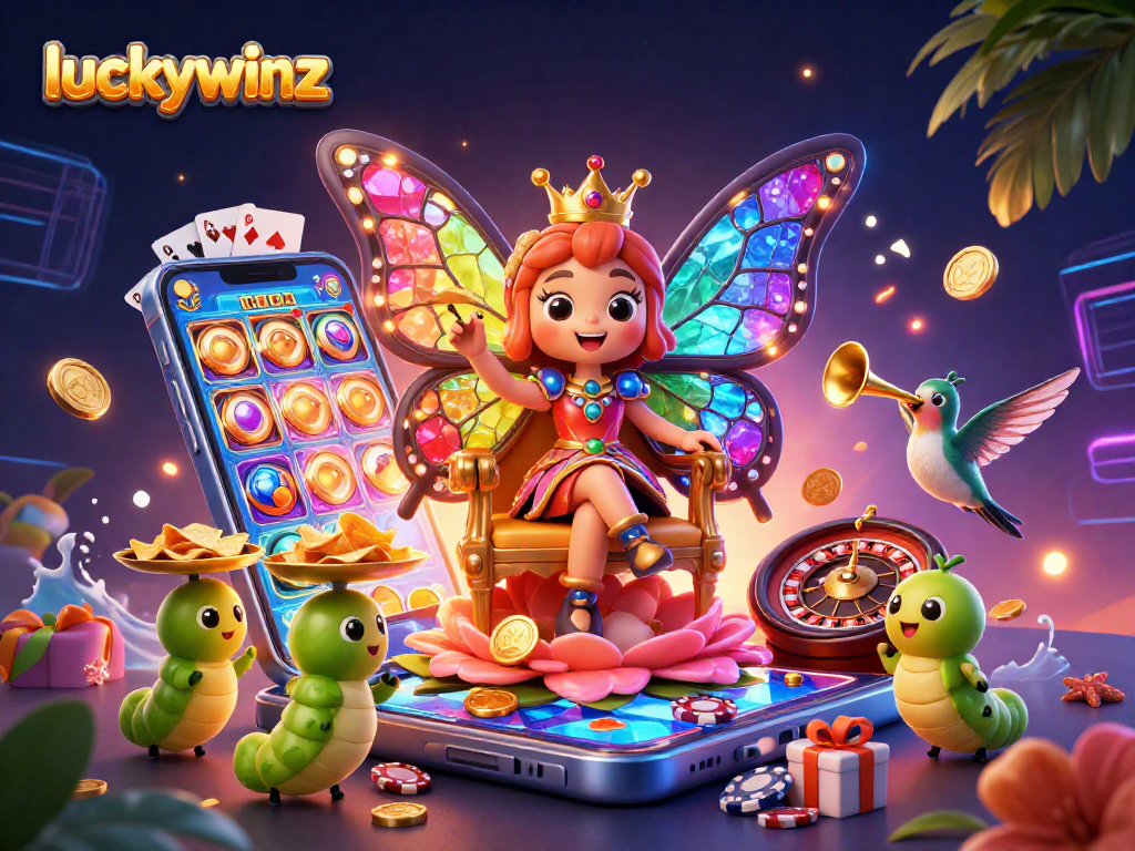 Experience thrilling gameplay at luckywinz, featuring a vibrant display of casino elements.