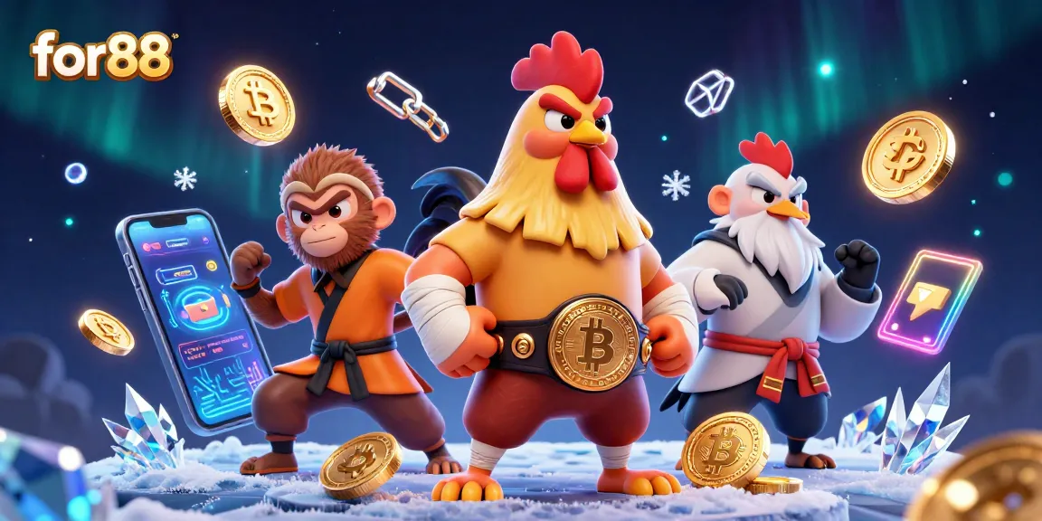Experience thrilling gameplay at FOR88, featuring lively characters and vibrant casino elements.