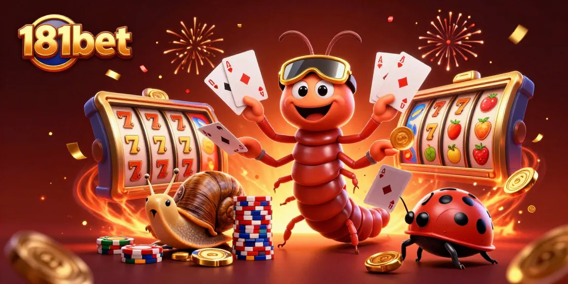 Experience the excitement of 181bet with vibrant 3D casino characters and thrilling slot games.