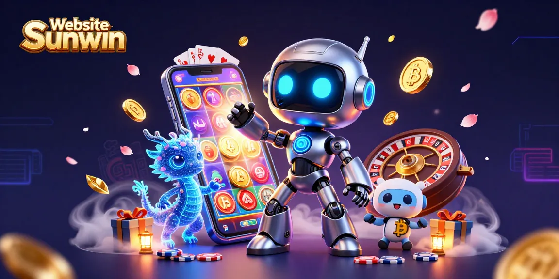 Experience the thrill of the Website Sunwin casino with vibrant games and characters in action.