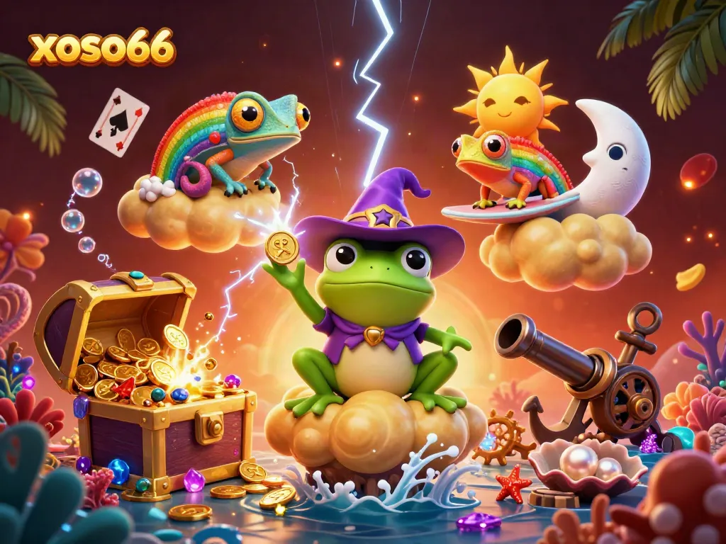 Exciting xoso66 casino experience with vibrant golden storm and dynamic game elements.